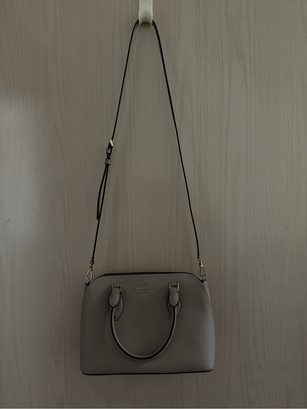 kate spade Taupe Dome Satchel with Adjustable Crossbody Strap